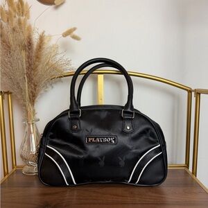 Playboy Y2K Small Satchel Bag Black